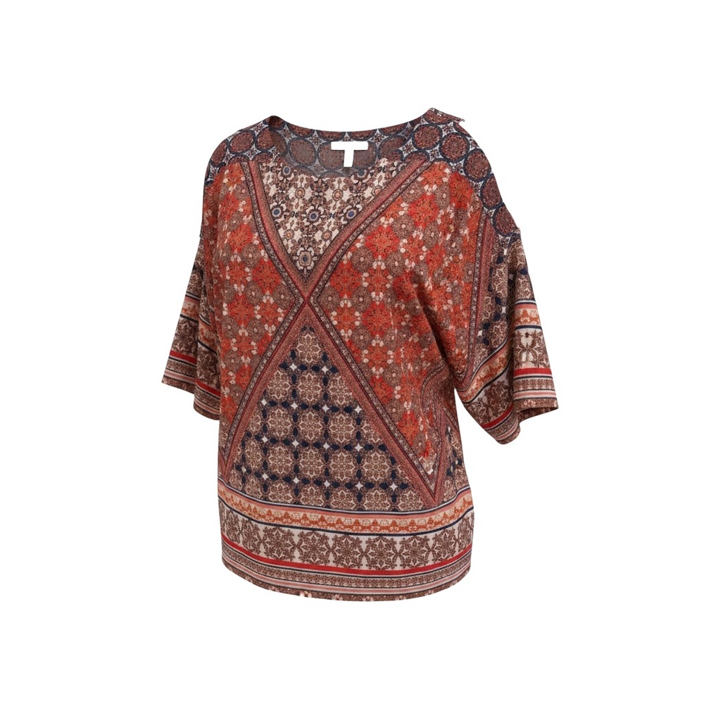 Fig and Flower Multicolor Bohemian Blouse